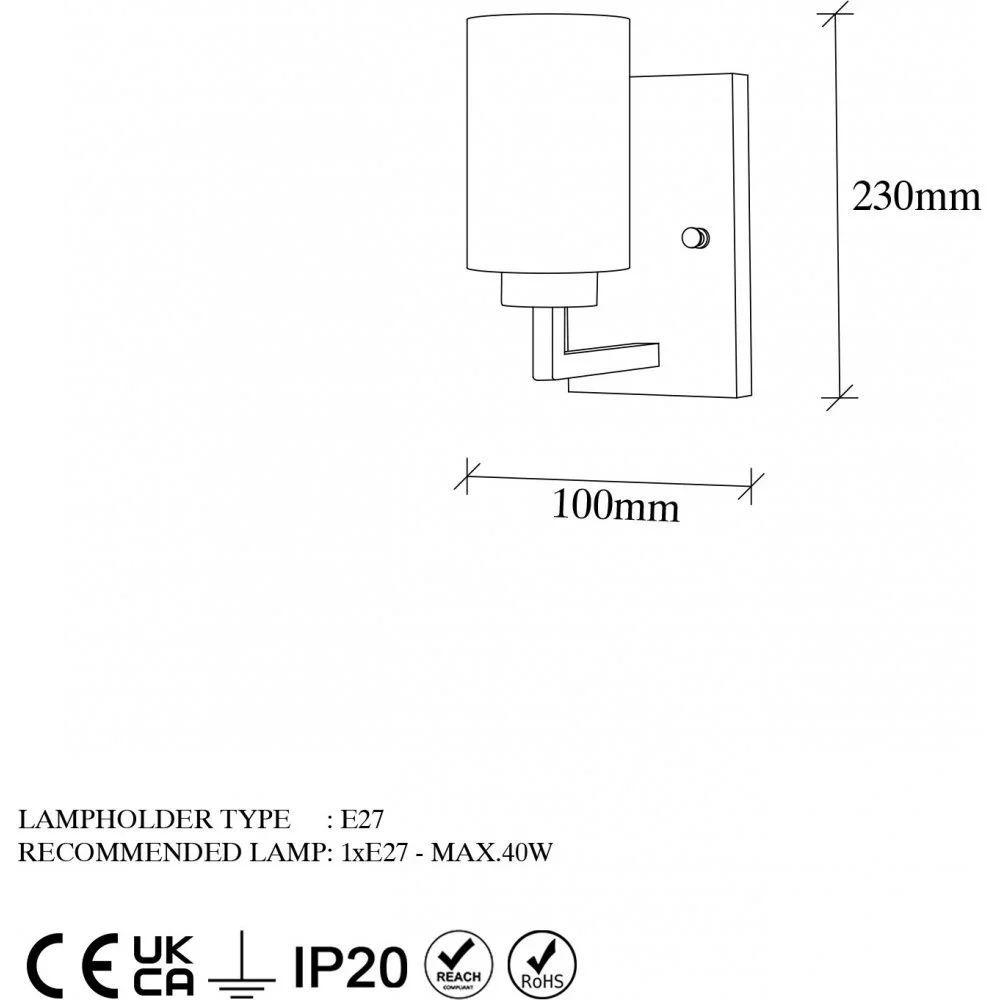 Skånska Möbelhuset Hana Vägglampa 13175 - Guld - Bild 4