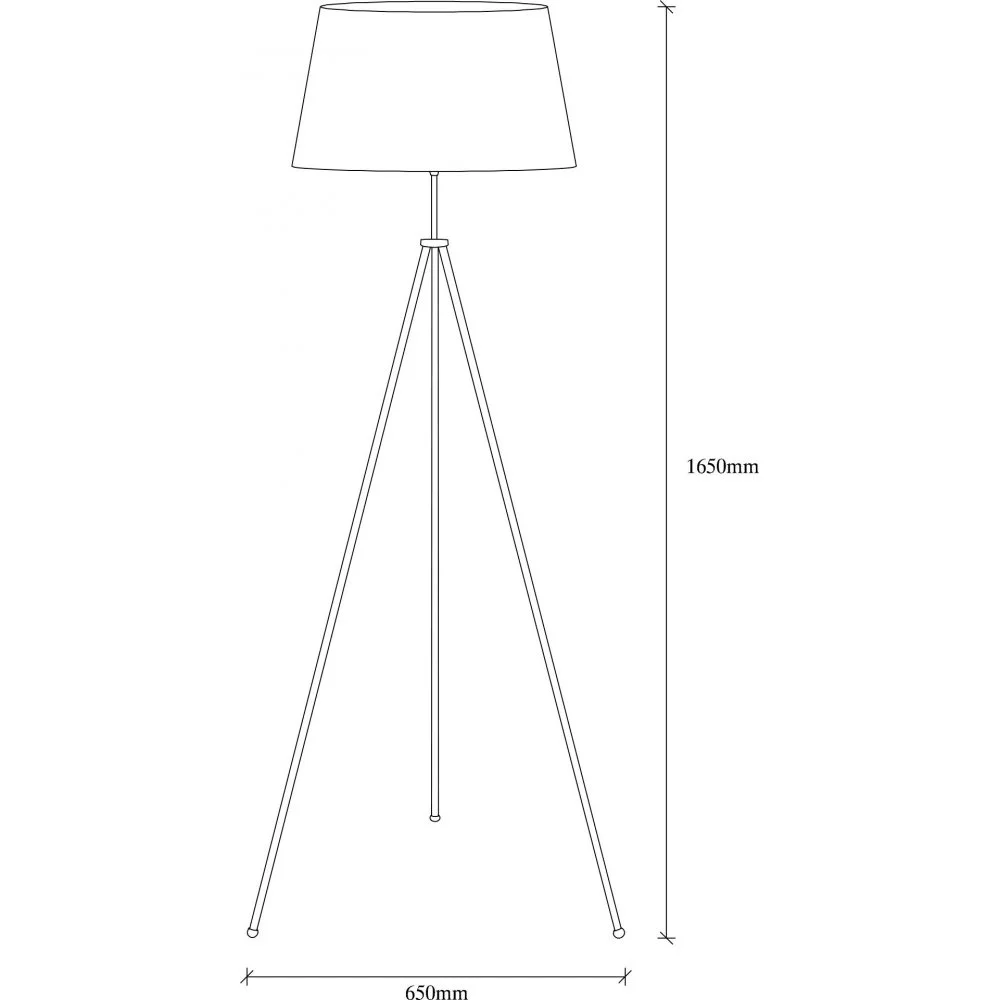 Skånska Möbelhuset Tripod Golvlampa - Svart - Bild 4