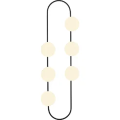 Skånska Möbelhuset Abakus Vägglampa 4921 - Svart/vit