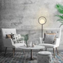 Skånska Möbelhuset Like Golvlampa 15 - Svart/vit