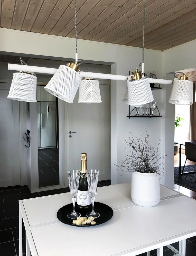 Aneta Lightning Taklampa Frapino - Vit/matt Mässing - Bild 2