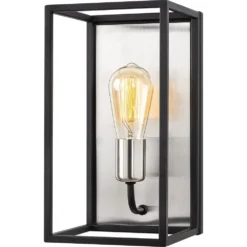 Skånska Möbelhuset Kavat Vägglampa 5566 - Nickel/svart