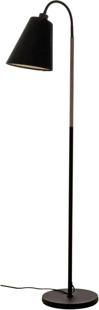 Aneta Lightning Golvlampa Ljusdal - Svart/valnöt