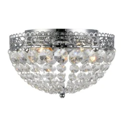 Markslöjd Saxholm Kristallplafond - Krom/Kristall