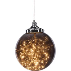 Skånska Möbelhuset Lemans Taklampa - Rökglas/svart