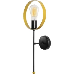 Skånska Möbelhuset Haldur Vägglampa 3936 - Guld/svart