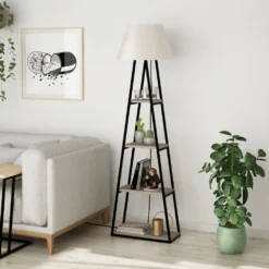 Skånska Möbelhuset Pal Golvlampa - Ljus Mocka/linne