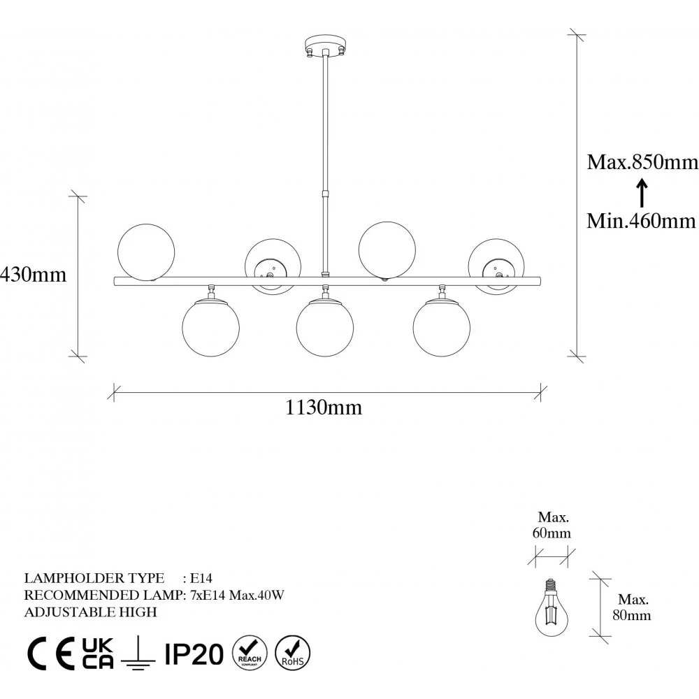 Skånska Möbelhuset Fasett Taklampa 10540 - Vintage - Bild 4