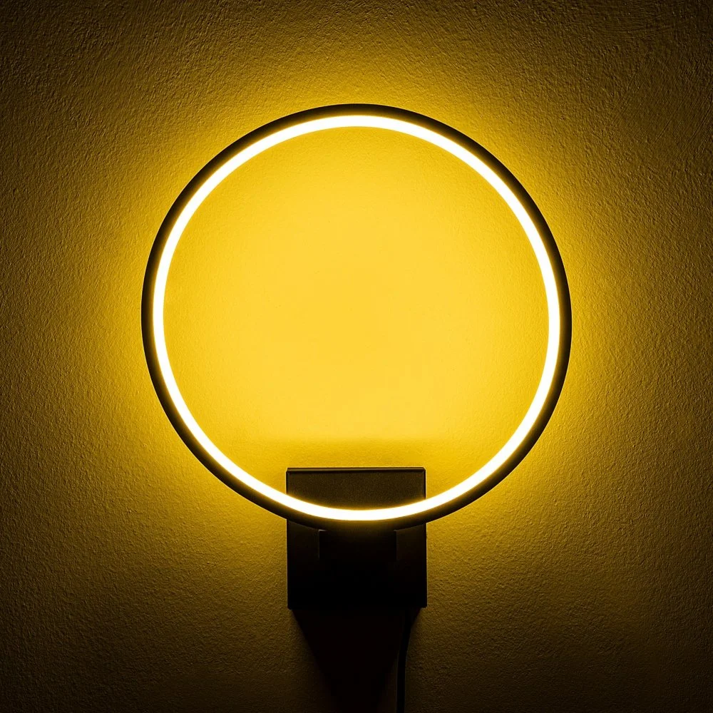 Skånska Möbelhuset Haldur Vägglampa Ring - Svart - Bild 4