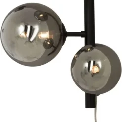 Aneta Lightning Väggplafond Molekyl - Svart/rökgrå