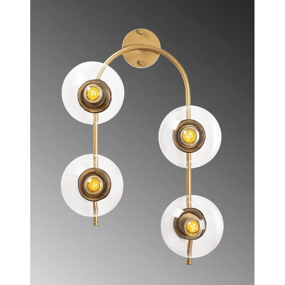 Skånska Möbelhuset Klenod Vägglampa 10600 - Guld