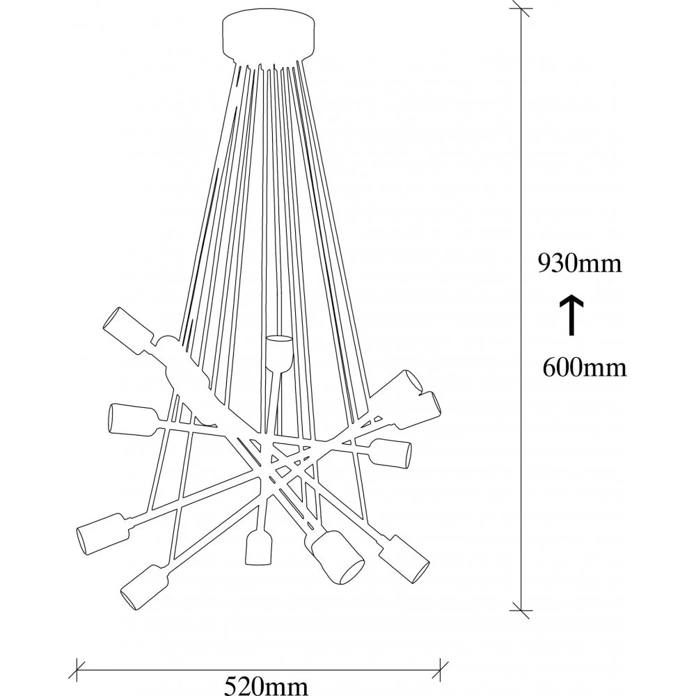 Skånska Möbelhuset Okini Taklampa - Svart/koppar - Bild 4